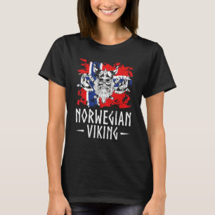 Camiseta Bandera de Noruega Escandinavia Patrimonio Noruego