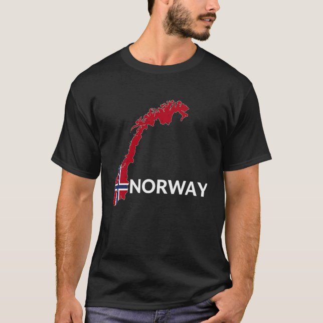 Camiseta Bandera de Noruega Marea de excursión Marítima de  (Anverso)