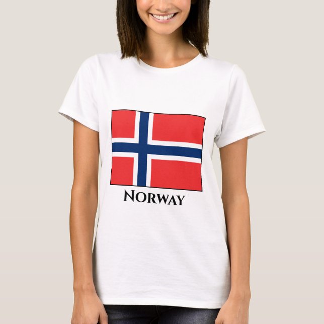 Camiseta Bandera de Noruega (noruego) (Anverso)