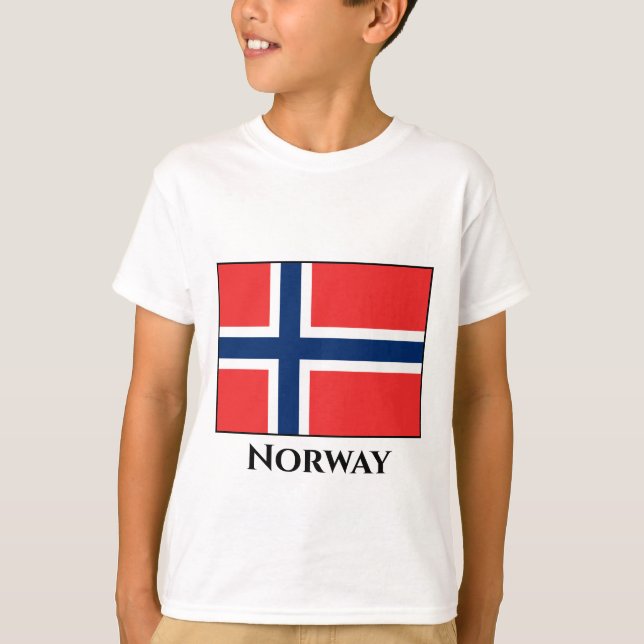 Camiseta Bandera de Noruega (noruego) (Anverso)