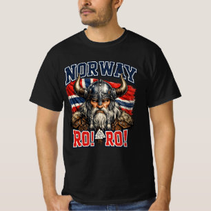Camiseta Bandera de Noruega para hombres, mujeres, niños, r