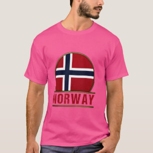 Camiseta Bandera de Noruega Patrimonio noruego y Heraldry