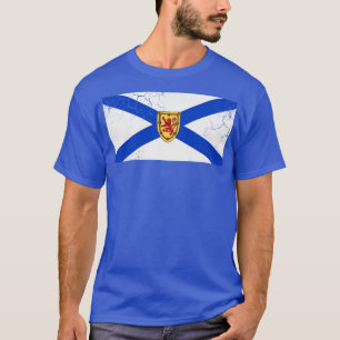 Camiseta Bandera de Nueva Escocia Canadá Fade de cosecha