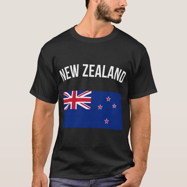 Camiseta Bandera de Nueva Zelanda (Anverso)