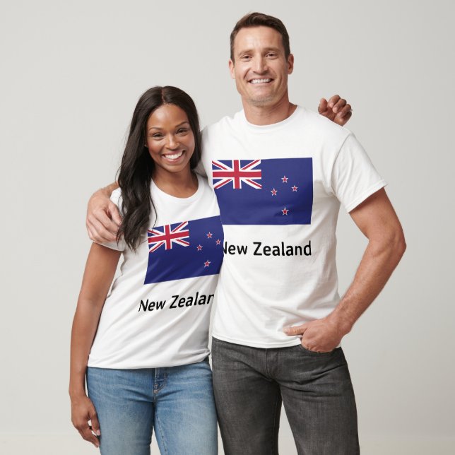 Camiseta Bandera de Nueva Zelanda (Unisexo)