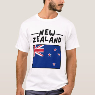 Camiseta bandera de Nueva Zelanda