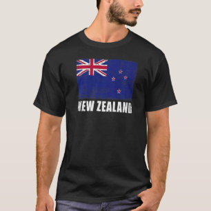 Camiseta Bandera de Nueva Zelanda Bandera de Nueva Zelanda