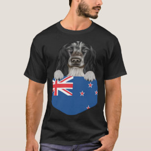 Camiseta Bandera De Nueva Zelanda Cocker Inglés Perro Españ