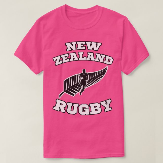 Camiseta Bandera de Nueva Zelanda Kiwis Rugby Eam VNeck (Diseño del anverso)