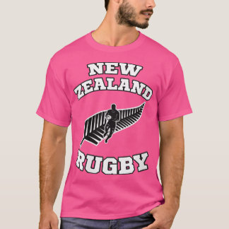 Camiseta Bandera de Nueva Zelanda Kiwis Rugby Eam VNeck