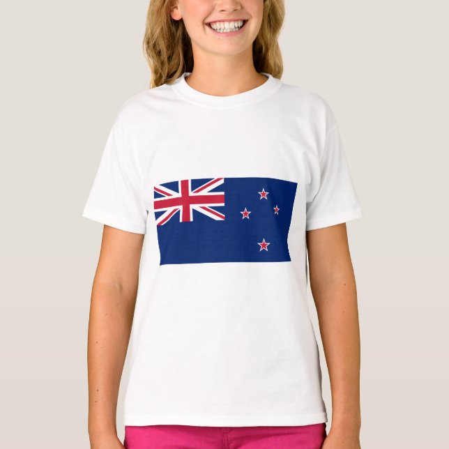 Camiseta Bandera de Nueva Zelanda (NZ) (Anverso)