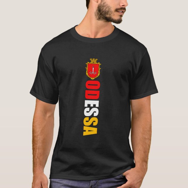 Camiseta Bandera De Odesa Ucrania Orgullosa De Ucrania (Anverso)
