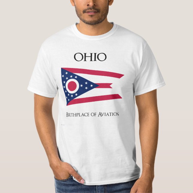 Camiseta Bandera de Ohio - Estados Unidos - la bandera de (Anverso)