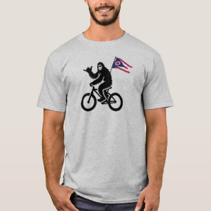 Camiseta Bandera de Ohio para ciclismo de pie grande