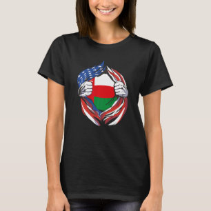 Camiseta Bandera de Omán Orgullo americano de mi herencia o