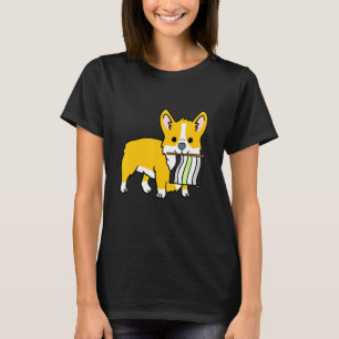 Camiseta Bandera de orgullo Agender Corgi Agender