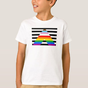 Camiseta Bandera de orgullo aliada al progreso LGBTQ