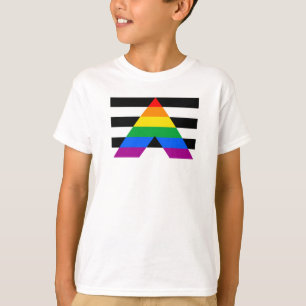 Camiseta Bandera de orgullo aliado
