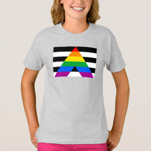 Camiseta Bandera de orgullo aliado