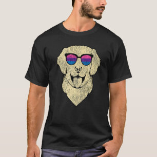 Camiseta Bandera de orgullo Bi sexual Retriever Dorado Labr
