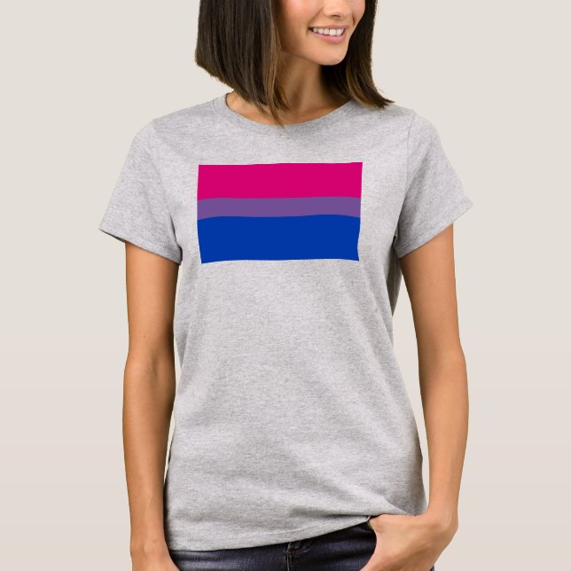 Camiseta Bandera de orgullo bisexual (Anverso)