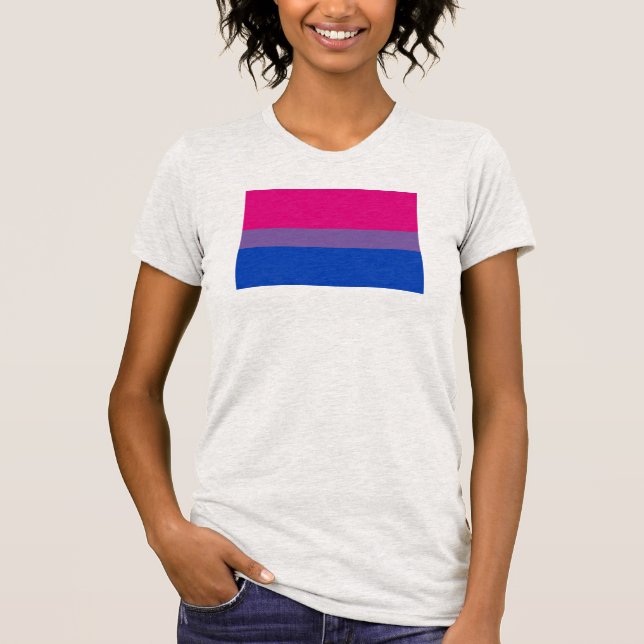 Camiseta Bandera de orgullo bisexual (Anverso)
