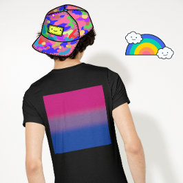 Camiseta Bandera de orgullo bisexual de degradado - Bandera