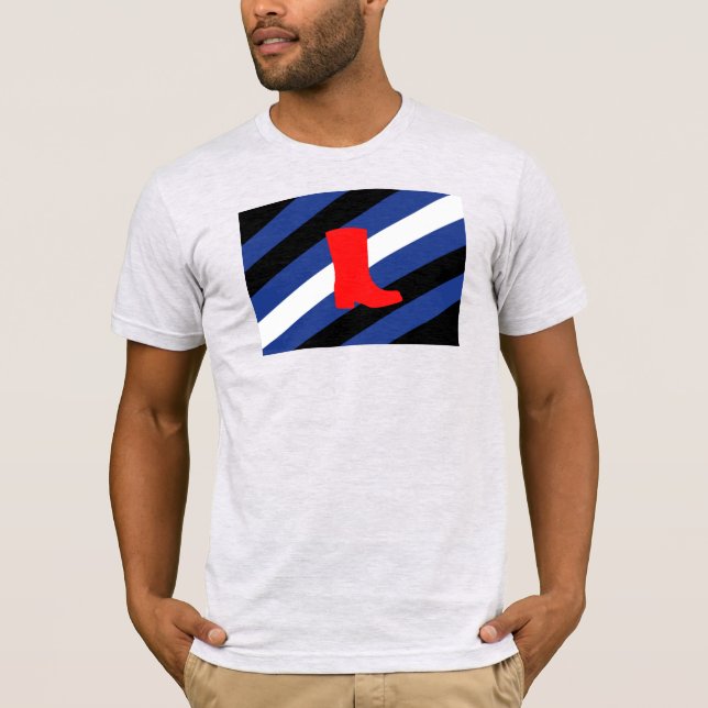 Camiseta Bandera de Orgullo de Bota (Anverso)