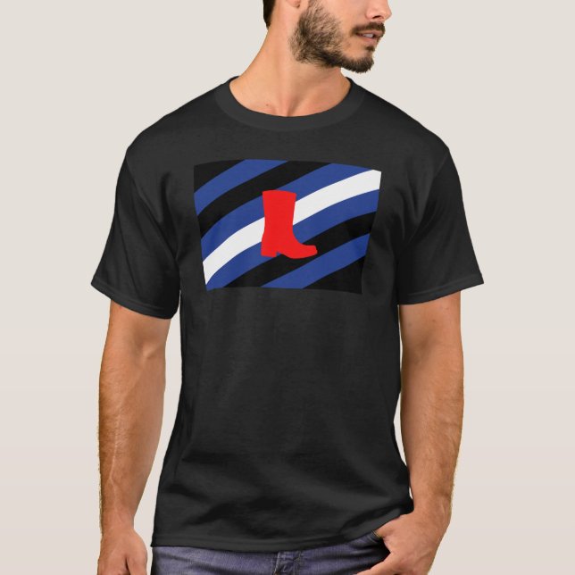 Camiseta Bandera de Orgullo de Bota (Anverso)
