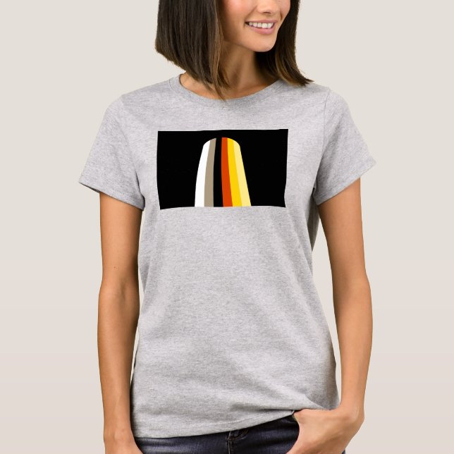 Camiseta Bandera de Orgullo de Cabello Largo (Anverso)