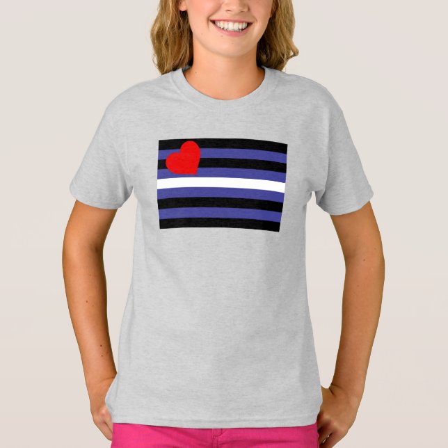 Camiseta Bandera de Orgullo de Cuero (Anverso)
