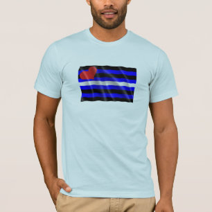 CAMISETA BANDERA DE ORGULLO DE CUERO GAY DEL HUMOR