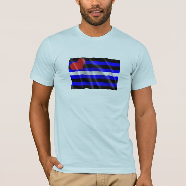 CAMISETA BANDERA DE ORGULLO DE CUERO GAY DEL HUMOR (Anverso)