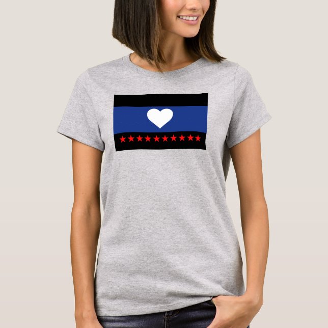 Camiseta Bandera de Orgullo de Pie (Anverso)
