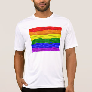 Camiseta Bandera de orgullo de SlipperyJoe's brillo líquido