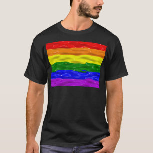 Camiseta Bandera de orgullo de SlipperyJoe's brillo líquido