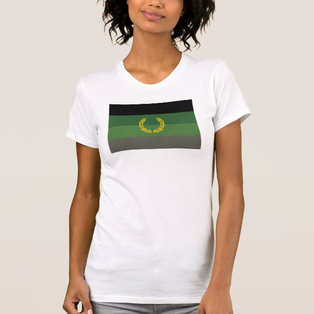 Camiseta Bandera de orgullo de uniforme militar (Anverso)