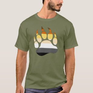 Camiseta Bandera de orgullo gay de pata de oso