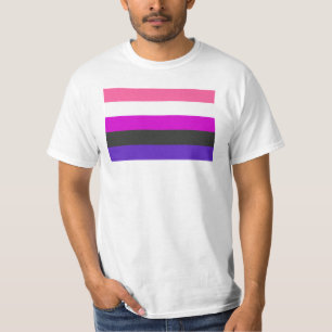 Camiseta Bandera de orgullo genderfluid