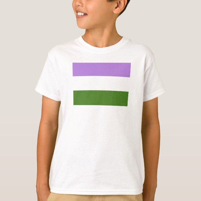 Camiseta Bandera de orgullo genderqueer (Anverso)