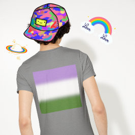 Camiseta Bandera de orgullo Genderqueer de gradiente - Band