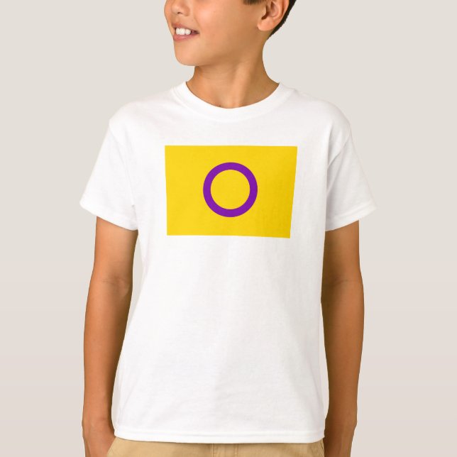 Camiseta Bandera de orgullo intersexual (Anverso)