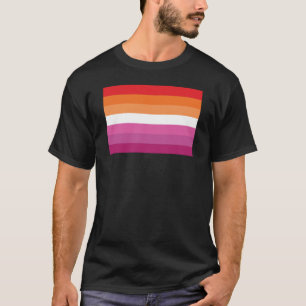 Camiseta Bandera de orgullo lésbico