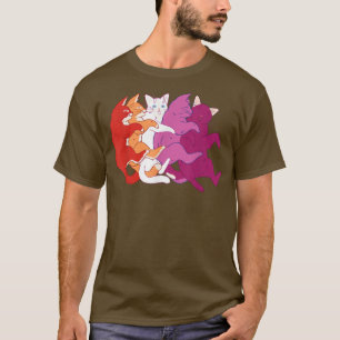 Camiseta Bandera de orgullo lésbico LGBTQ - Gatas lesbianas
