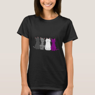 Camiseta Bandera de orgullo Lgbt gato animal Ace Auality De