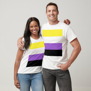 Camiseta Bandera de orgullo no binario