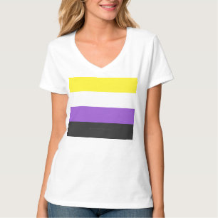 Camiseta Bandera de orgullo no binario de SlipperyJoe's ama