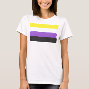 Camiseta Bandera de orgullo no binario de SlipperyJoe's ama