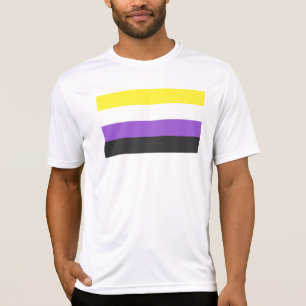 Camiseta Bandera de orgullo no binario de SlipperyJoe's ama