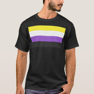 Camiseta Bandera de orgullo no binario de SlipperyJoe's ama